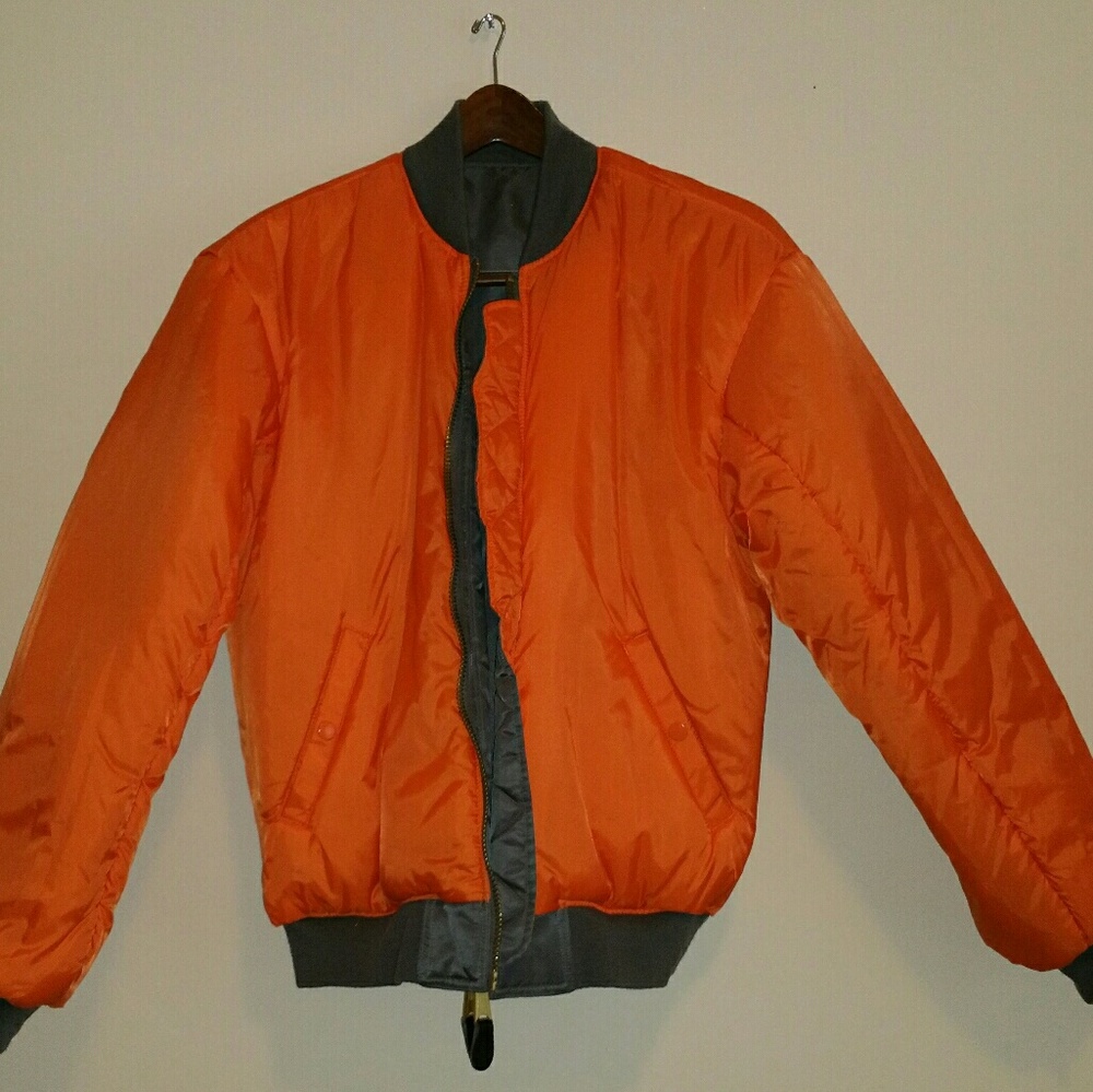 REVERSIBLE MENS BOMBER JACKET Size M